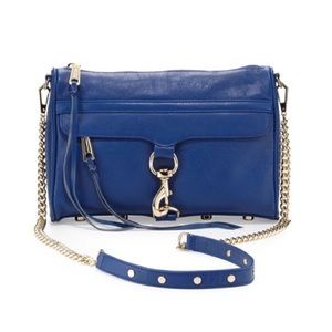 Rebecca Minkoff Mac Crossbody Bag Metallic Blue